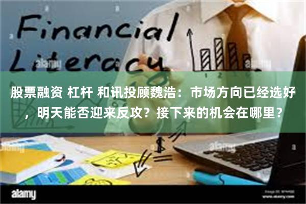 股票融资 杠杆 和讯投顾魏浩：市场方向已经选好，明天能否迎来反攻？接下来的机会在哪里？