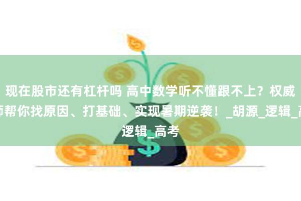 现在股市还有杠杆吗 高中数学听不懂跟不上？权威名师帮你找原因、打基础、实现暑期逆袭！_胡源_逻辑_高考