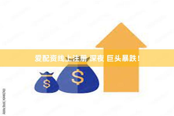 爱配资线上注册 深夜 巨头暴跌！